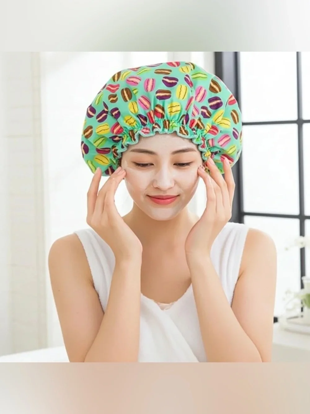Gal Pal Macarons Bouffant Shower Cap – NWT 🍬🛁 Boutique